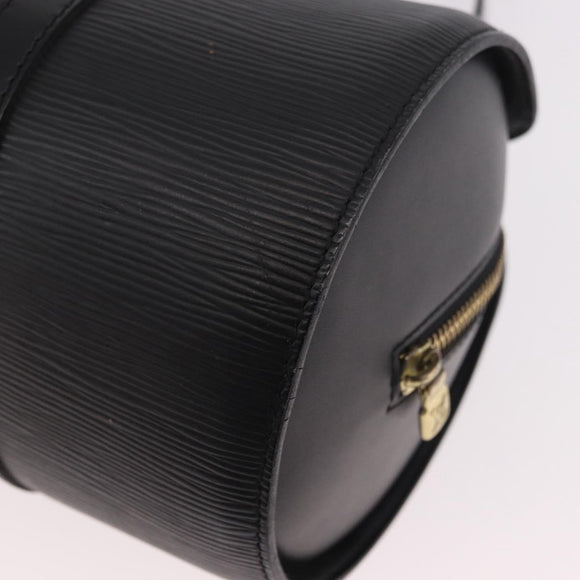 LOUIS VUITTON Epi Soufflot Hand Bag Black M52222 LV Auth 187678