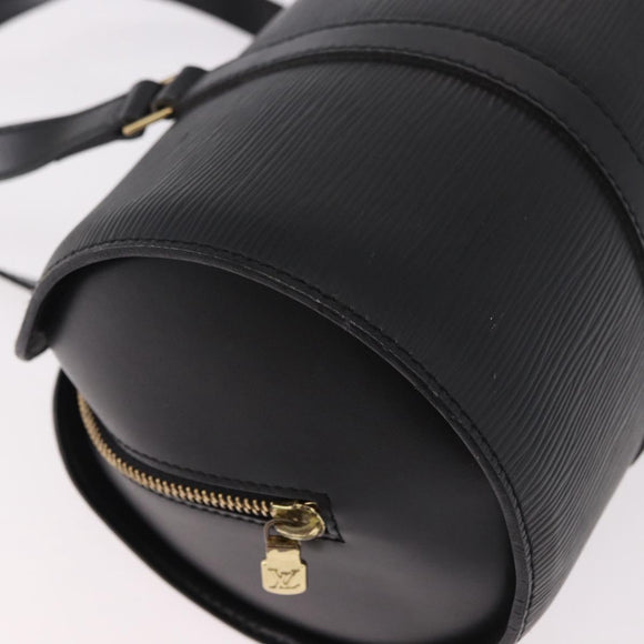 LOUIS VUITTON Epi Soufflot Hand Bag Black M52222 LV Auth 187678