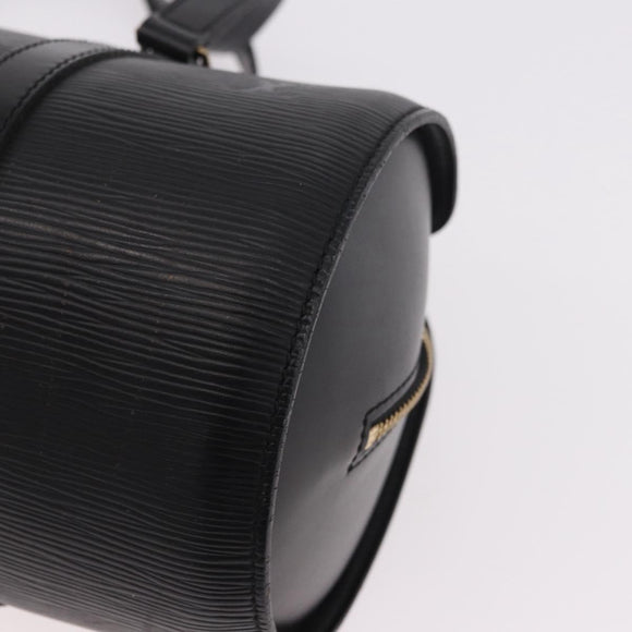 LOUIS VUITTON Epi Soufflot Hand Bag Black M52222 LV Auth 187678