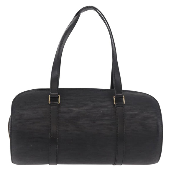 LOUIS VUITTON Epi Soufflot Hand Bag Black M52222 LV Auth 187678