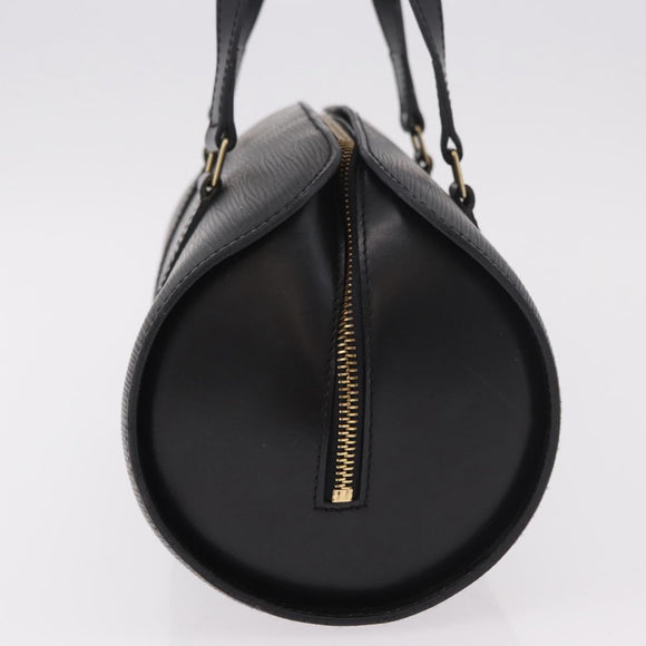 LOUIS VUITTON Epi Soufflot Hand Bag Black M52222 LV Auth 187678