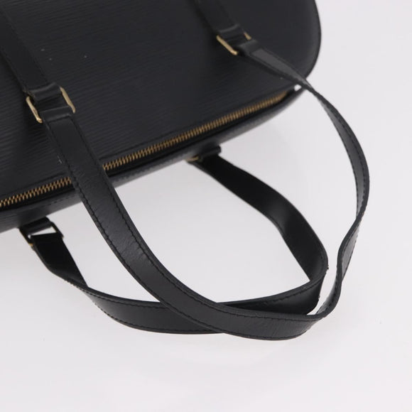 LOUIS VUITTON Epi Soufflot Hand Bag Black M52222 LV Auth 187678