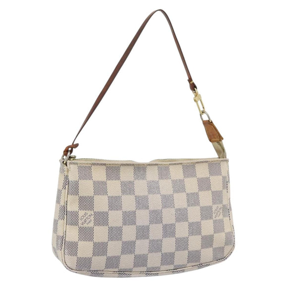 LOUIS VUITTON Damier Azur Pochette Accessoires Pouch N41207 LV Auth 187681