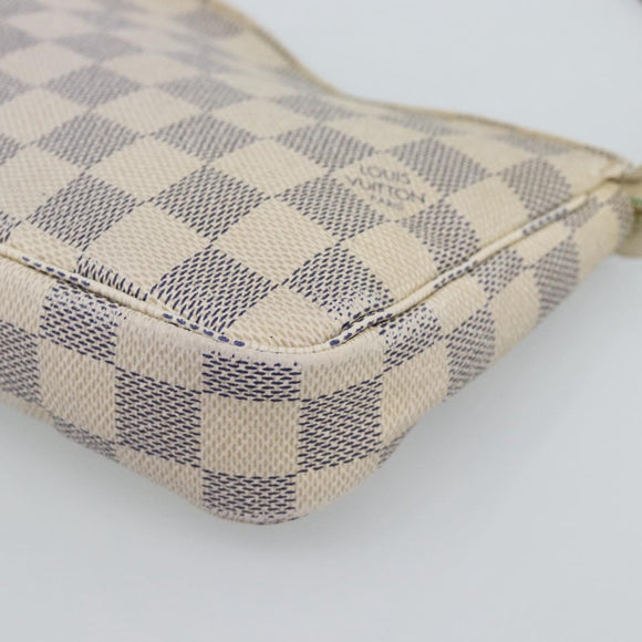 LOUIS VUITTON Damier Azur Pochette Accessoires Pouch N41207 LV Auth 187681