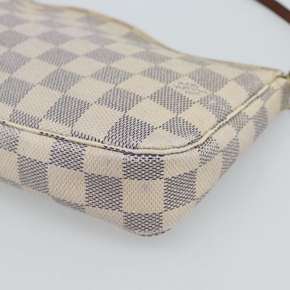 LOUIS VUITTON Damier Azur Pochette Accessoires Pouch N41207 LV Auth 187681