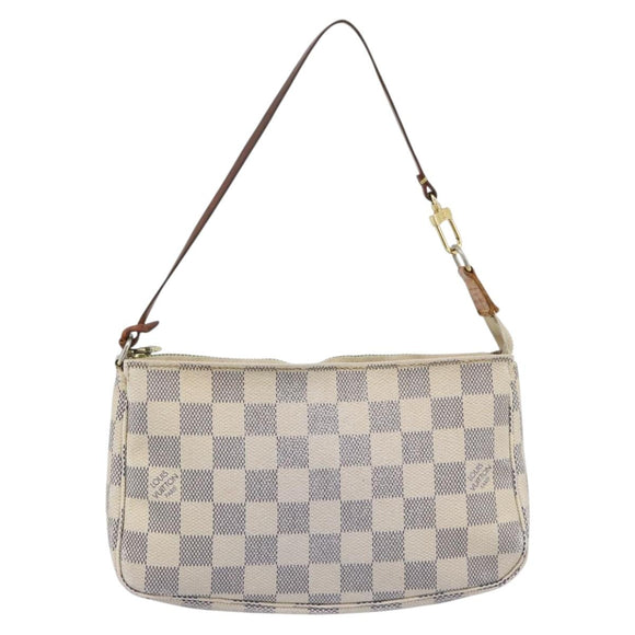 LOUIS VUITTON Damier Azur Pochette Accessoires Pouch N41207 LV Auth 187681