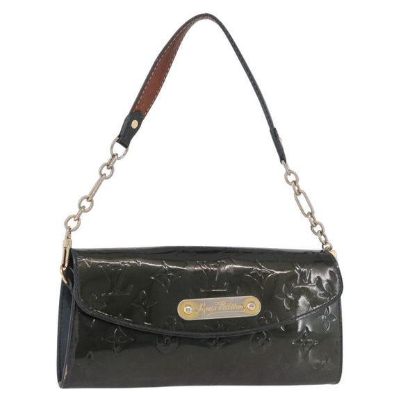 LOUIS VUITTON Vernis Sunset Bluebird Clutch Bag Bluenuit M93680 LV Auth 187683