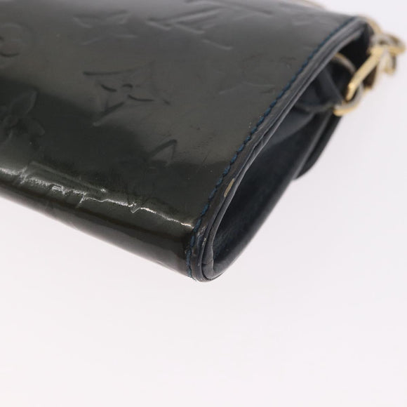 LOUIS VUITTON Vernis Sunset Bluebird Clutch Bag Bluenuit M93680 LV Auth 187683