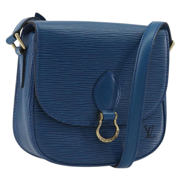LOUIS VUITTON Epi Saint Cloud PM Shoulder Bag Blue M52195 LV Auth 187685