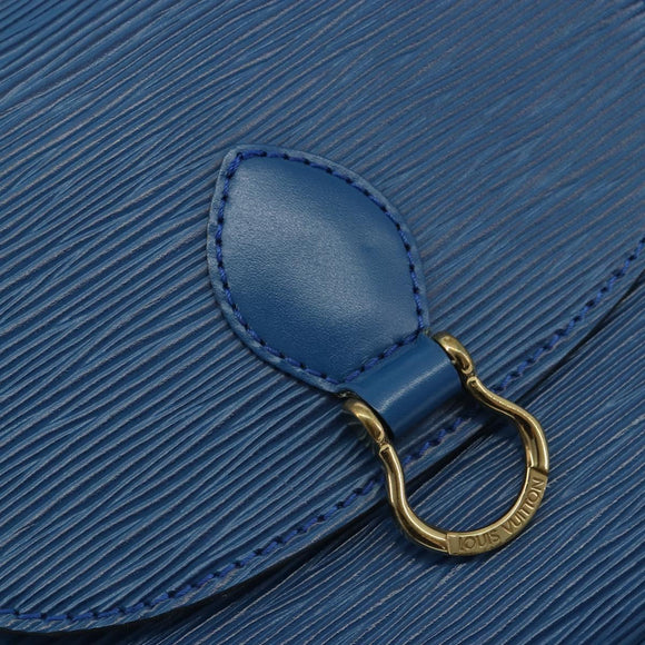 LOUIS VUITTON Epi Saint Cloud PM Shoulder Bag Blue M52195 LV Auth 187685