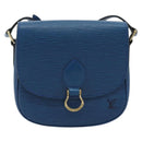 LOUIS VUITTON Epi Saint Cloud PM Shoulder Bag Blue M52195 LV Auth 187685-2