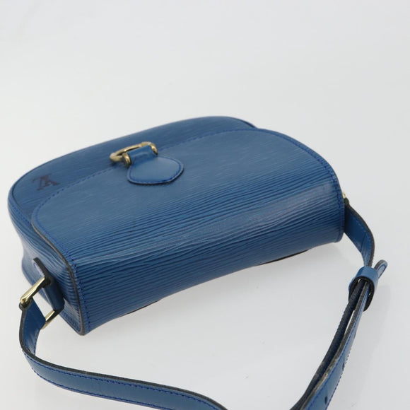 LOUIS VUITTON Epi Saint Cloud PM Shoulder Bag Blue M52195 LV Auth 187685