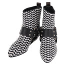 LOUIS VUITTON Baroque Line Ankle Boots Leather Black LV Auth 187687M-1