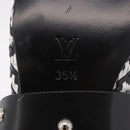 LOUIS VUITTON Baroque Line Ankle Boots Leather Black LV Auth 187687M-11