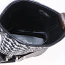 LOUIS VUITTON Baroque Line Ankle Boots Leather Black LV Auth 187687M-19