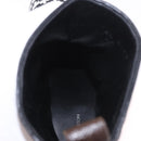 LOUIS VUITTON Baroque Line Ankle Boots Leather Black LV Auth 187687M-20