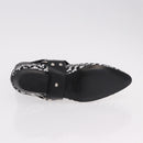 LOUIS VUITTON Baroque Line Ankle Boots Leather Black LV Auth 187687M-27