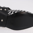 LOUIS VUITTON Baroque Line Ankle Boots Leather Black LV Auth 187687M-29