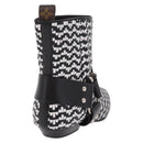LOUIS VUITTON Baroque Line Ankle Boots Leather Black LV Auth 187687M-3