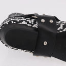 LOUIS VUITTON Baroque Line Ankle Boots Leather Black LV Auth 187687M-30