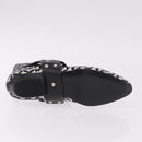 LOUIS VUITTON Baroque Line Ankle Boots Leather Black LV Auth 187687M-7