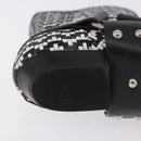 LOUIS VUITTON Baroque Line Ankle Boots Leather Black LV Auth 187687M-8