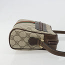 GUCCI GG Supreme Web Sherry Line Shoulder Bag PVC Beige Gold Auth 187688-3