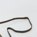 GUCCI GG Supreme Web Sherry Line Shoulder Bag PVC Beige Gold Auth 187688-8