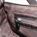 FENDI Zucca Canvas Mamma Baguette Schoudertas Zwart Zilver Bruin Auth 187689SAM-25