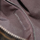 FENDI Zucca Canvas Mamma Baguette Schoudertas Zwart Zilver Bruin Auth 187689SAM-11