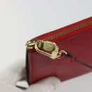 LOUIS VUITTON Epi Pochette Accessoires Pouch Red M52947 LV Auth 187691-15
