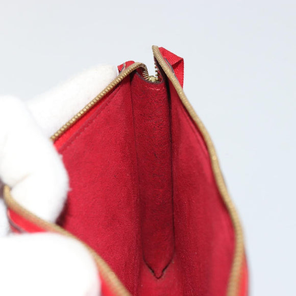 LOUIS VUITTON Epi Pochette Accessoires Pouch Red M52947 LV Auth 187691