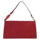 LOUIS VUITTON Epi Pochette Accessoires Pouch Red M52947 LV Auth 187691-3