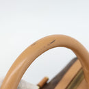 CELINE Macadam Canvas Boston Bag PVC Leather Brown Gold Auth 187697A-9