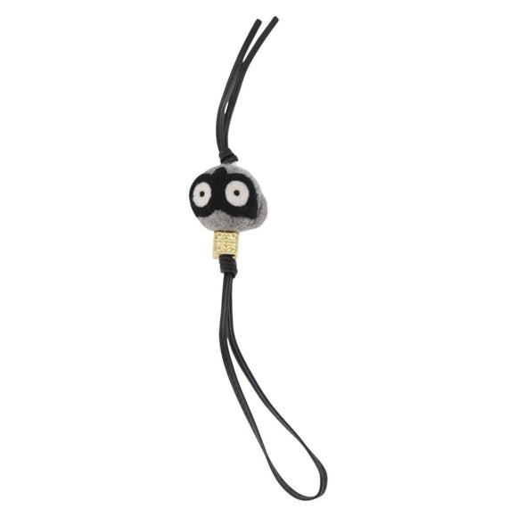 LOEWE Bag Charm Key Holder Owl Bag Charm Wool Gray Auth 187701M