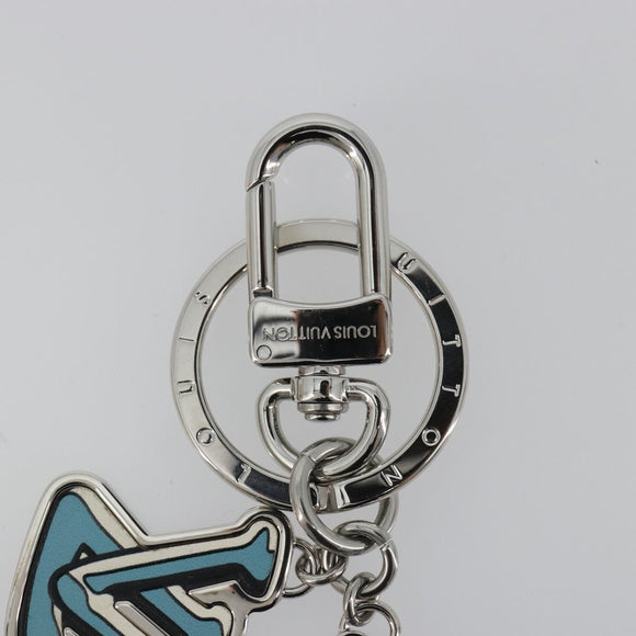 LOUIS VUITTON Porte Cles LV Puzzle Charm metal Silver R95014 LV Auth 187703M
