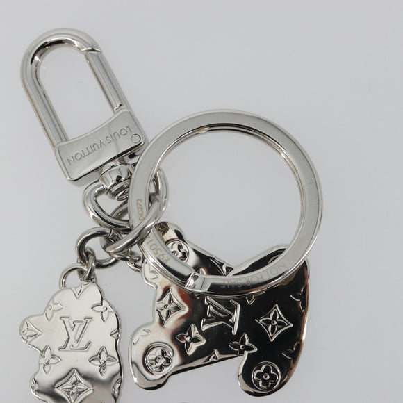 LOUIS VUITTON Porte Cles LV Puzzle Charm metal Silver R95014 LV Auth 187703M