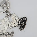 LOUIS VUITTON Porte Cles LV Puzzle Charm metal Silver R95014 LV Auth 187703M-8