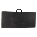 LOUIS VUITTON Trunk Leather Black Silver LV Auth 187706-1