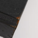 LOUIS VUITTON Trunk Leather Black Silver LV Auth 187706-14