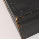 LOUIS VUITTON Trunk Leather Black Silver LV Auth 187706-15