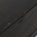 LOUIS VUITTON Trunk Leather Black Silver LV Auth 187706-17