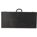 LOUIS VUITTON Trunk Leather Black Silver LV Auth 187706-13
