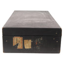 LOUIS VUITTON Trunk Leather Black Silver LV Auth 187706-4