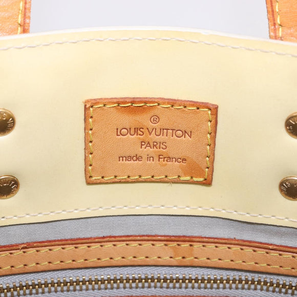 LOUIS VUITTON Monogram Vernis Reade PM Hand Bag Perle M91336 LV Auth 187720