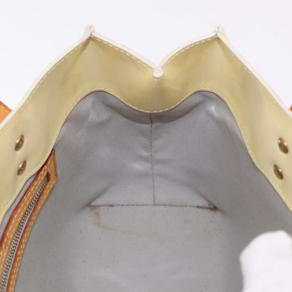 LOUIS VUITTON Monogram Vernis Reade PM Hand Bag Perle M91336 LV Auth 187720