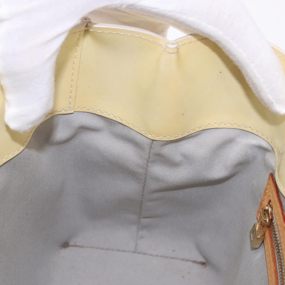 LOUIS VUITTON Monogram Vernis Reade PM Hand Bag Perle M91336 LV Auth 187720