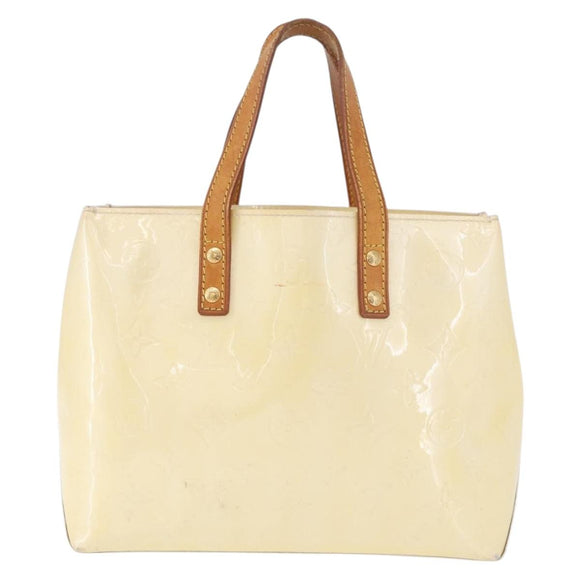 LOUIS VUITTON Monogram Vernis Reade PM Hand Bag Perle M91336 LV Auth 187720
