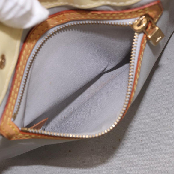 LOUIS VUITTON Monogram Vernis Reade PM Hand Bag Perle M91336 LV Auth 187720