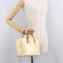 LOUIS VUITTON Monogram Vernis Reade PM Hand Bag Perle M91336 LV Auth 187720-23